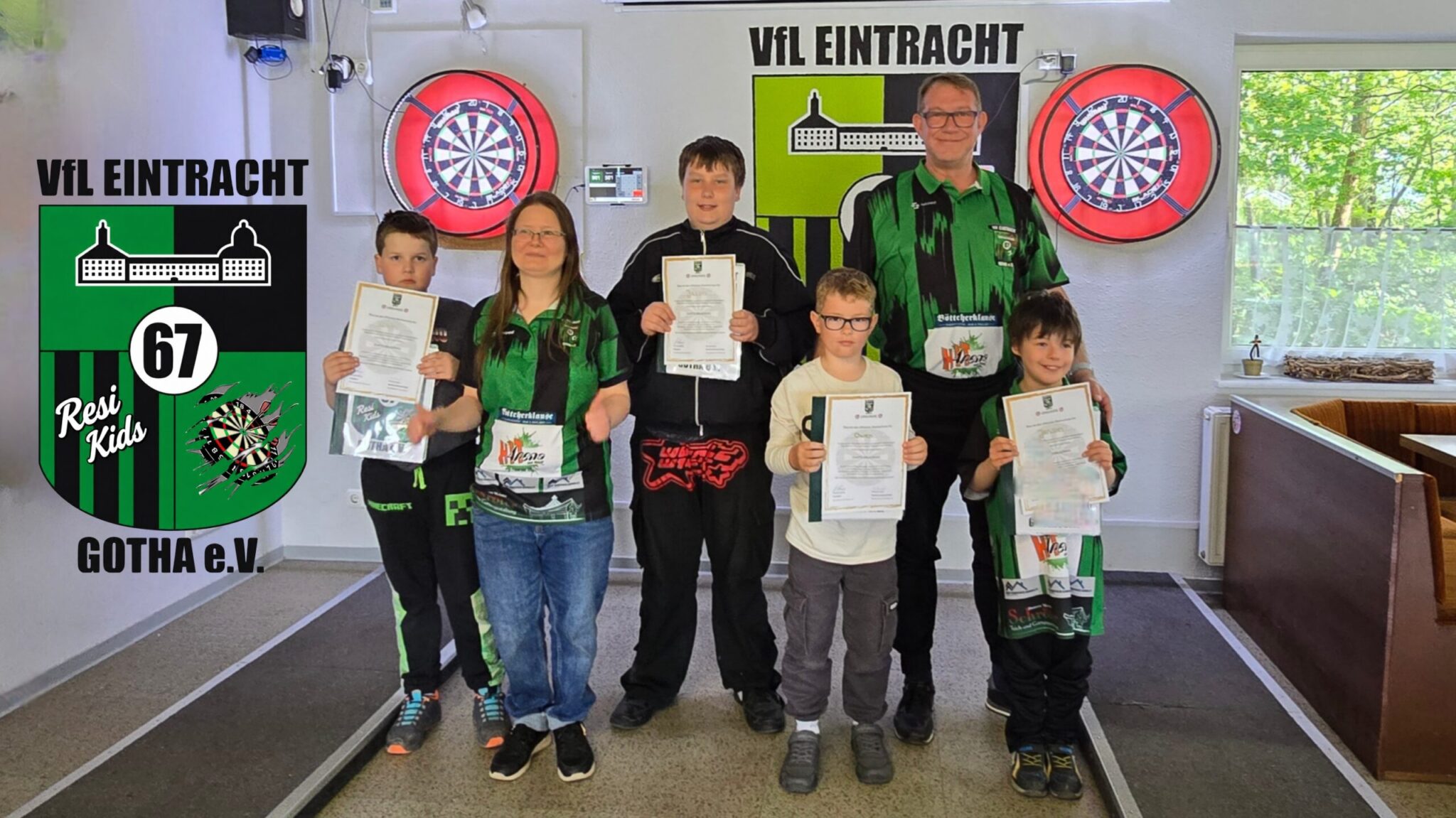 Start der Darts-Kids